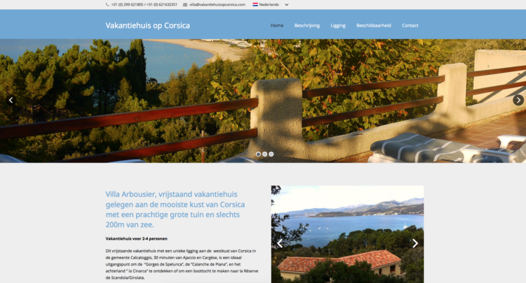 vakantiehuis op Corsica